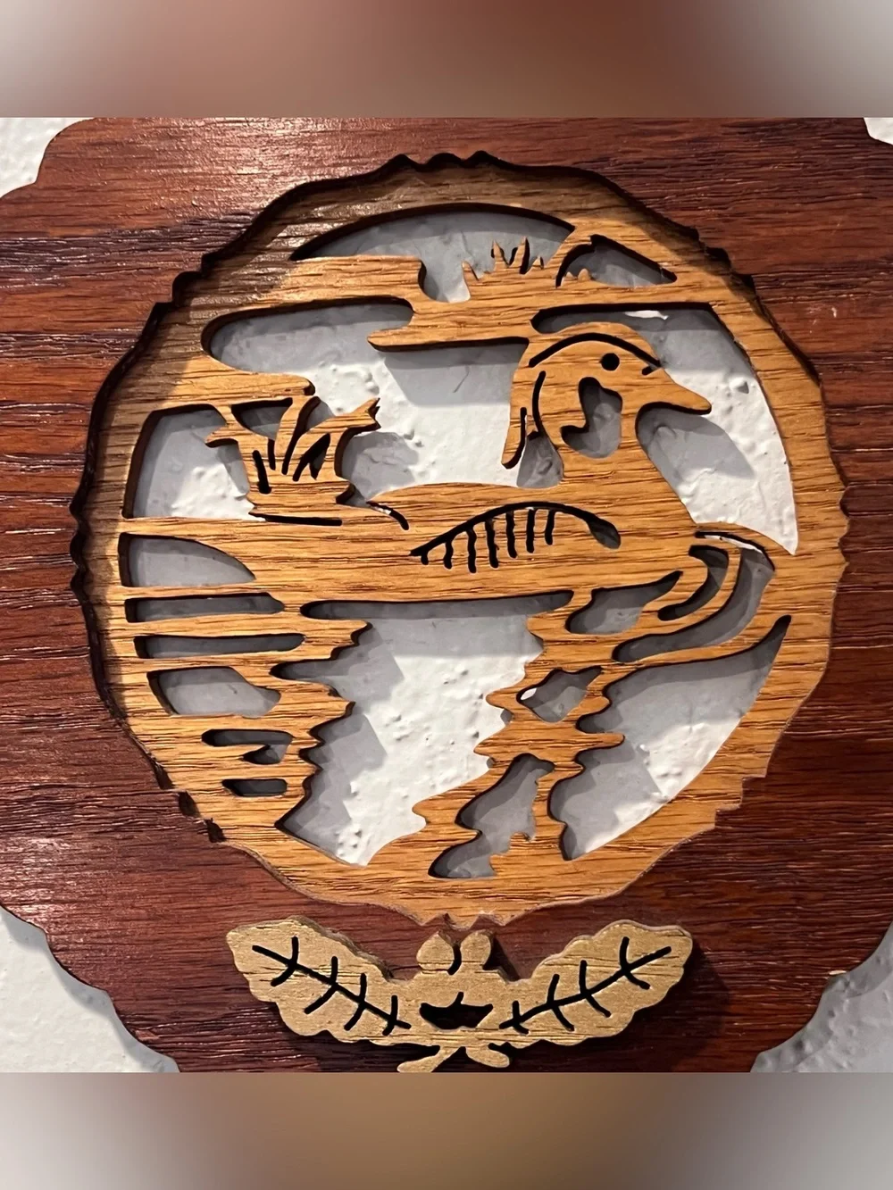 Handmade Wooden Loon Lake Wall Plaque Rustic Cabin Decor